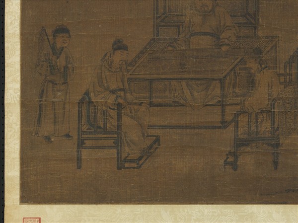 宋李公麟高會習琴圖　軸