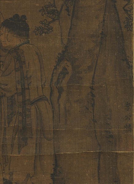 宋李公麟高會習琴圖　軸