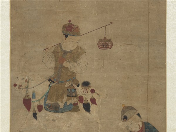 宋蘇漢臣戲嬰圖　軸