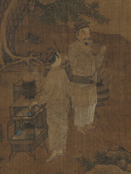 宋劉松年鬥茶圖　軸