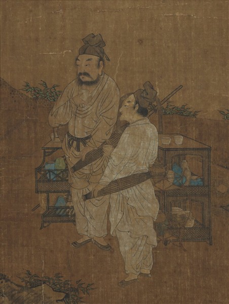 宋劉松年鬥茶圖　軸