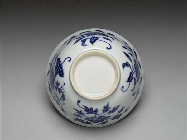 青花四季花卉紋碗