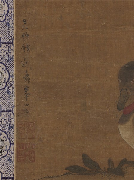元錢選芙蓉鴛鴦圖　軸