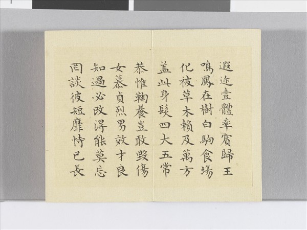 臨智永千文 冊