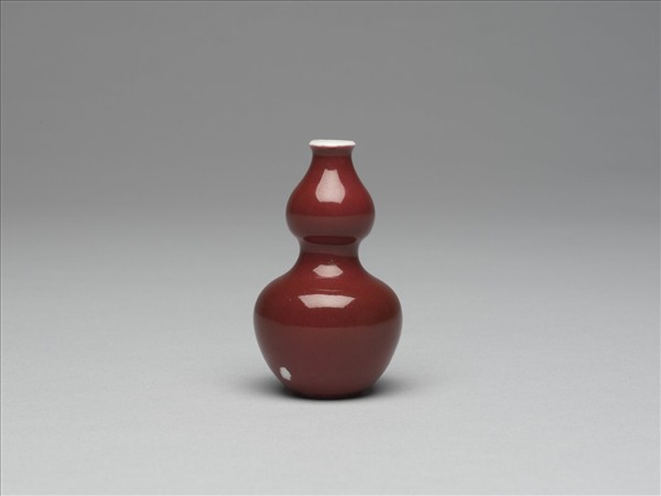 紅釉葫蘆瓶