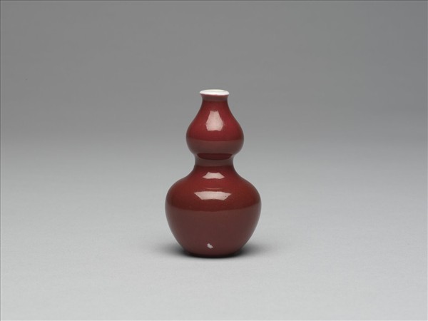 紅釉葫蘆瓶