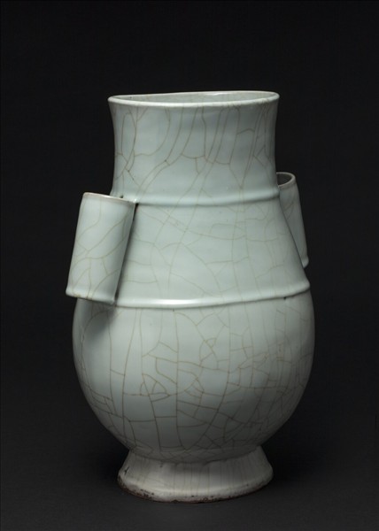 官窯 青瓷貫耳壺