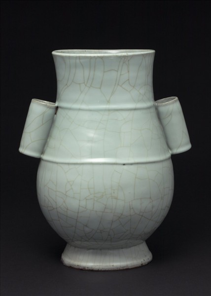 官窯 青瓷貫耳壺