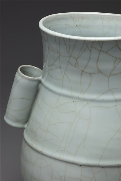 官窯 青瓷貫耳壺