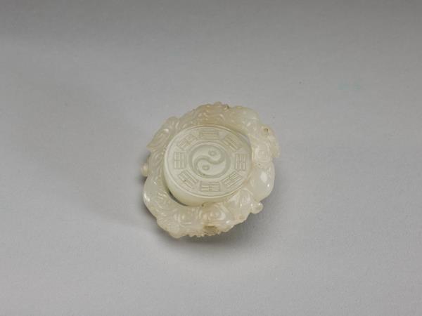 玉雕八卦活環佩