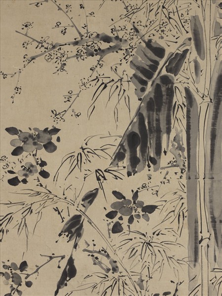 明徐渭花竹　軸