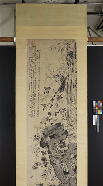明徐渭花竹　軸