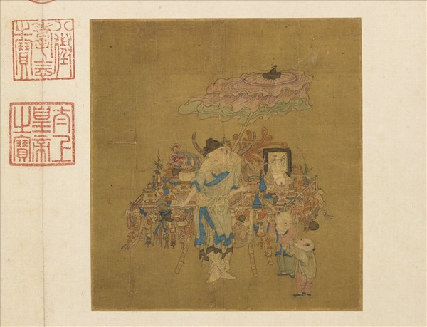 唐宋名繢　冊　宋蘇漢臣貨郎圖