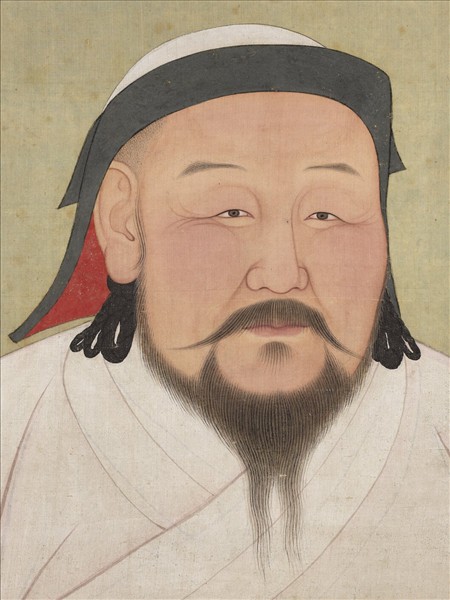 元代帝半身像　冊　元世祖
