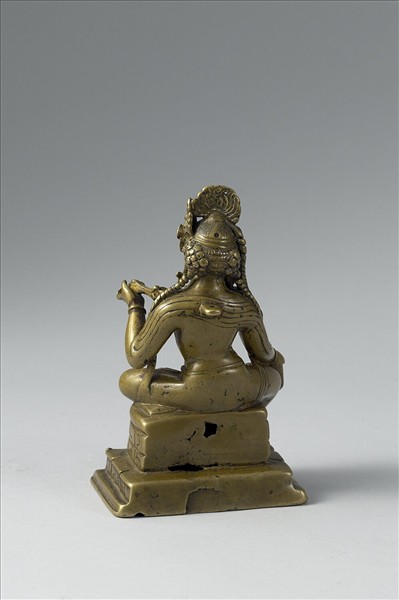 青銅金剛手菩薩半跏舒坐像