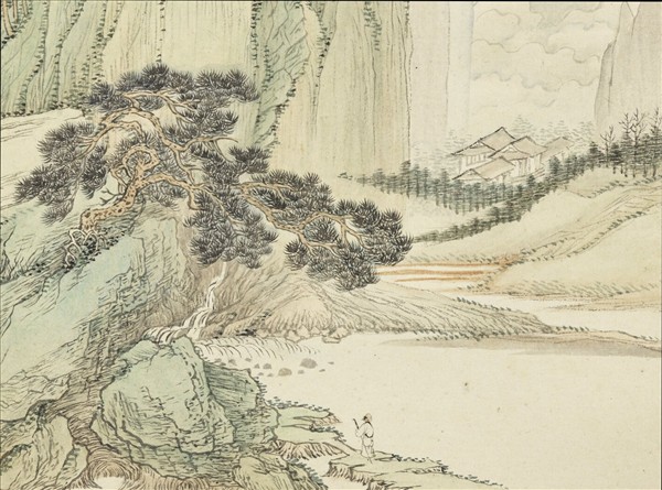 清王翬仿宋元山水　冊　倣趙孟頫山水