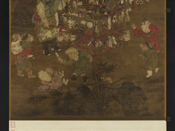 宋蘇漢臣貨郎圖　軸