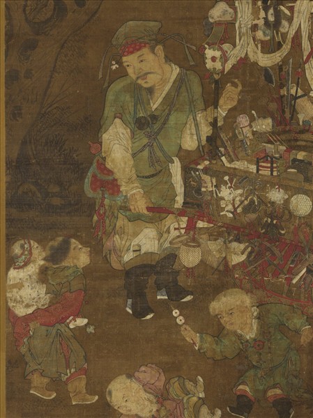 宋蘇漢臣貨郎圖　軸