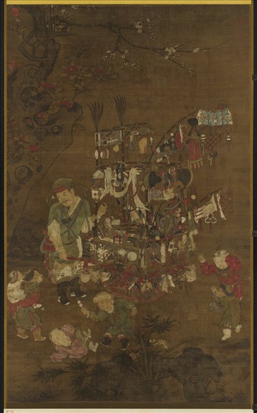 宋蘇漢臣貨郎圖　軸