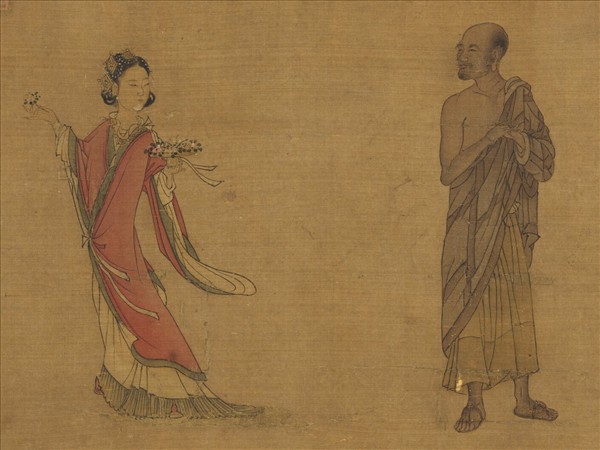 名繪集珍　冊 　宋劉松年天女獻花