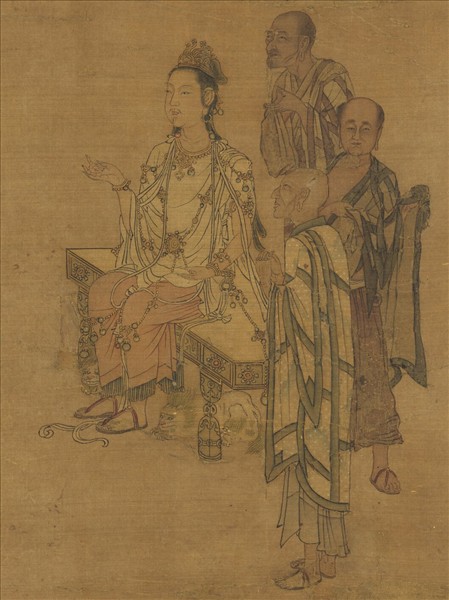 名繪集珍　冊 　宋劉松年天女獻花