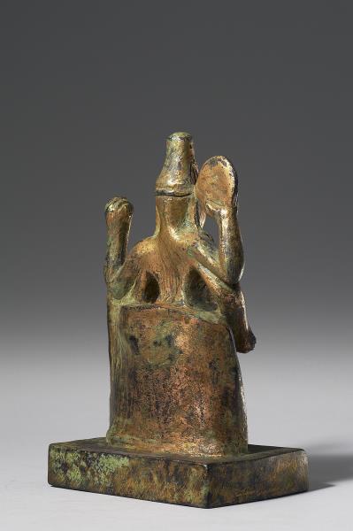 泰國 12世紀 青銅鎏金 毗濕奴神立像