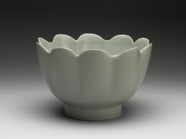 汝窯 青瓷蓮花式溫碗