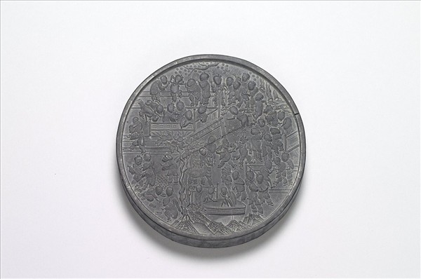 「百子圖」圓墨