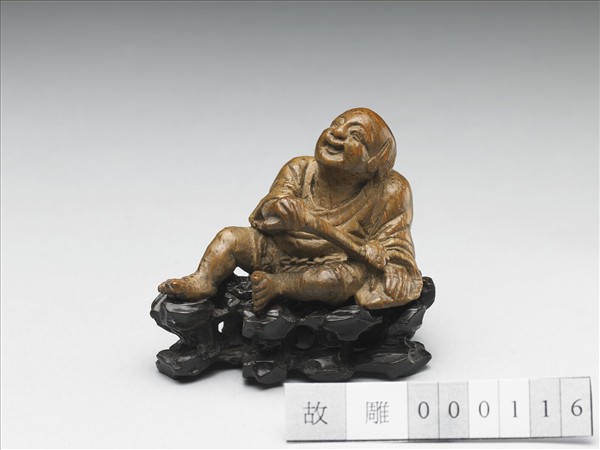 竹雕持如意小童