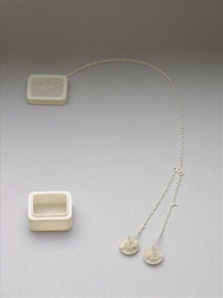 象牙雕透花長方套盒（共十一件）