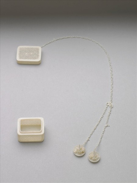 象牙雕透花長方套盒（共十一件）