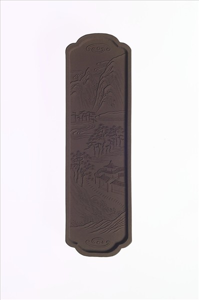 御製西湖十景「雙峰插雲」詩墨