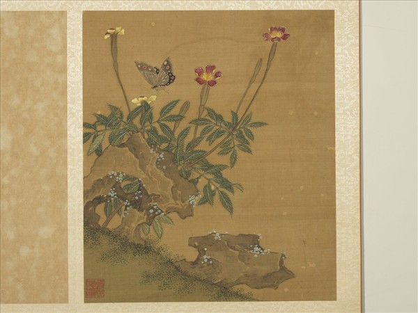 宋錢選寫生圖　冊　花草蝴蝶
