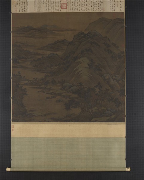 五代南唐董源龍宿郊民圖　軸