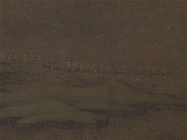 五代南唐董源龍宿郊民圖　軸