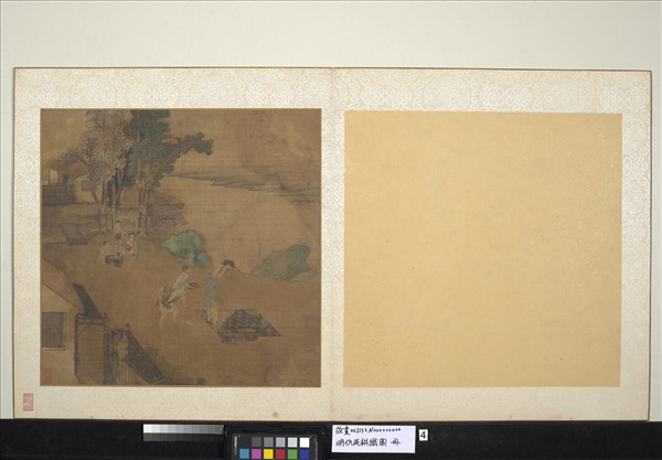 明仇英耕織圖　冊　揚場