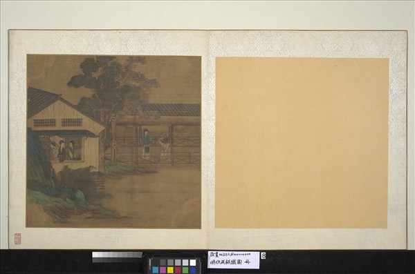 明仇英耕織圖　冊　養蠶