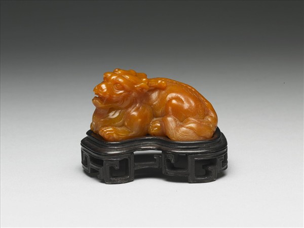 田黃石異獸書鎮