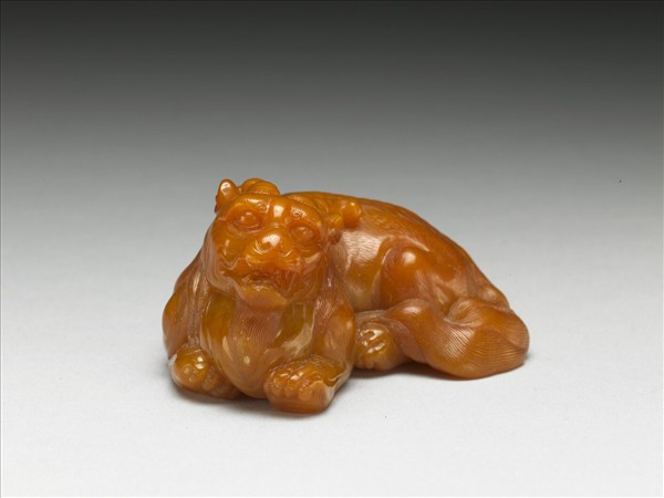 田黃石異獸書鎮