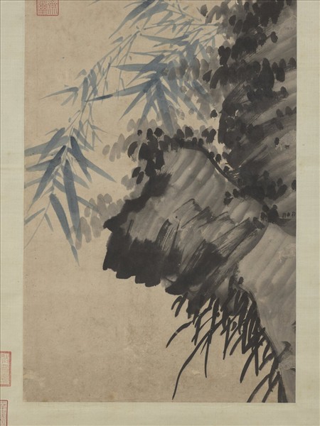明姚綬畫寒林鸜鵒　軸