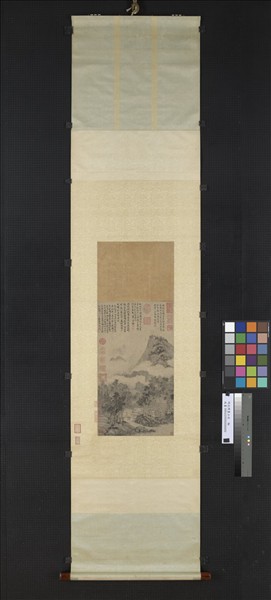 明沈周畫山水　軸