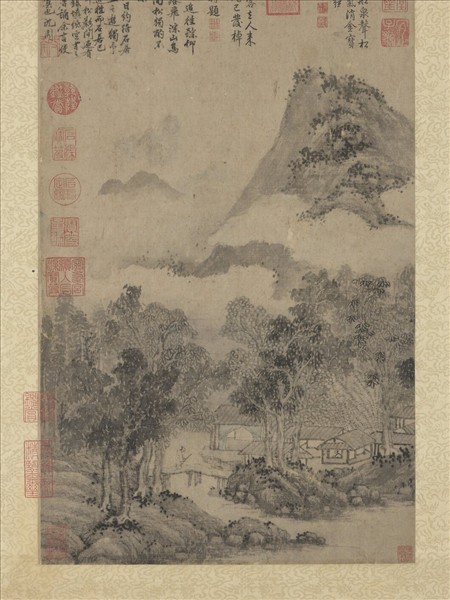 明沈周畫山水　軸