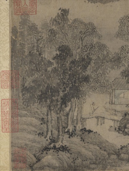 明沈周畫山水　軸