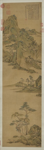 明居節畫江南春　軸