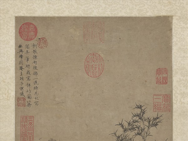 明項元汴梓竹圖　軸