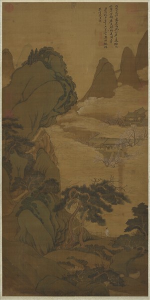 清吳歷梅花山館　軸