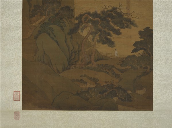 清吳歷梅花山館　軸
