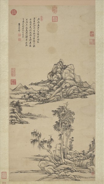 清王原祁山水　軸