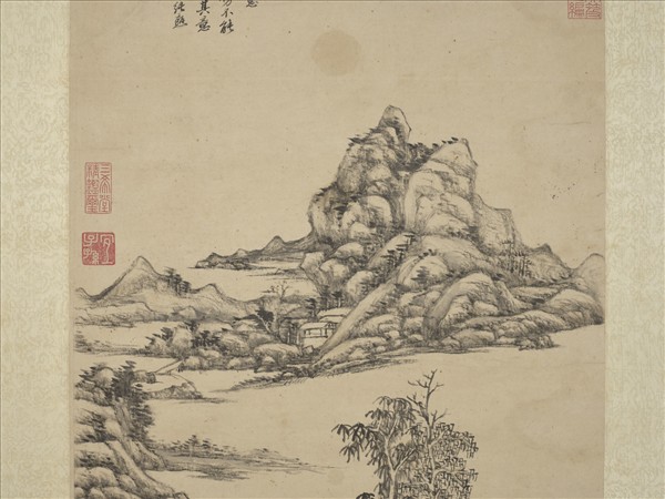 清王原祁山水　軸