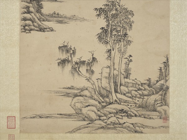 清王原祁山水　軸